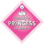 Daddy'S Princess on Board Car Sign, Baby on Board Sign, Baby on Board Sign, Girl