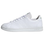 Adidas Homme Advantage Base Court Lifestyle Shoes Sneaker, FTWR White/Green, Fraction_36_and_2_Thirds EU
