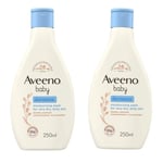 2x Aveeno Baby Dermexa Moisturising Wash 250ml