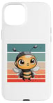 Coque pour iPhone 15 Plus Antennes de casque de dessin animé mignon Bumblebee ailes