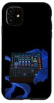 Coque pour iPhone 11 Disc Jockey Space Age Console de mixage audio Mix DJ