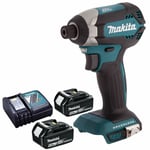 Makita DTD153Z 18V LXT Brushless Impact Driver 2 x 5.0Ah Batteries & Charger