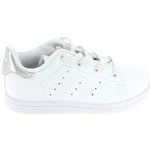 Baskets enfant adidas  Stan Smith El BB Blanc Argent