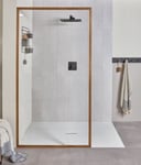 Receveur de douche 90 x 120 x 4 cm, Quaryl Marbre blanc, Villeroy & Boch Squaro Infinity