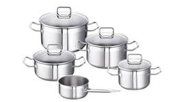 Schulte-Ufer Set1003 Profi-Star Batterie de Cuisine 5 Pièces