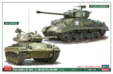 M4A3E8 Sherman & M24 Chaffee U.S.Army Main Bataille Réservoir Combo 1:72