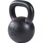 Kettlebell en fonte noir avec couleur rayé poignées disponible de 4kg à 32kg - Haltère russe - Poids : 20 kg - Gorilla Sports