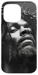 Coque pour iPhone 14 Pro Max Jésus Noir, Christianisme, Église, Christ, Jésus