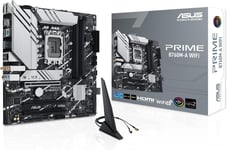 Prime B760M-A Wifi \U2013 Carte Mère Intel B760 Lga 1700 Micro-Atx (Pcie 4.0, Ddr5, 2 X M.2, Realtek 2.5Gb Ethernet, Wi-Fi 6, Displayport, 2 X Hdmi, Sata 6 Gb/S, Usb 3.2 Gen 2, Aura Sync Rgb)