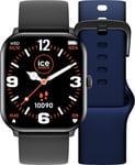 Ice Watch Smart One 38 mm, Noir avec Bracelet supplémentaire Noir Bleu - Neuf