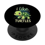 I Like TURTLES Cartoon Turtle PopSockets Adhesive PopGrip