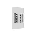 Chamsys SnakeSys 10Scene Wall Plate Hvit. 2 stk. i pakken