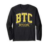 Bitcoin BTC USA Crypto Revolution Satoshi Money Hodl Vintage Long Sleeve T-Shirt