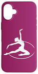 Coque pour iPhone 16 Plus Gymnaste rythmique dans un cerceau pour fan de gymnastique rythmique