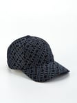 Tommy Hilfiger Monogram Aop Baseball Cap - Black