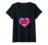 Womens Be Cool Honey Bunny Funny 90s Movie Pulp V-Neck T-Shirt