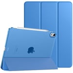 TiMOVO Coque pour iPad Air 11 Pouces M2 2024, iPad Air 6, iPad Air 5/4e Gén (2022/2020), Étui de Protection Magnétique Mince avec Dos Transparent, Étui Sommeil/Réveil Auto, Vague Bleue