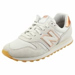 Balance 373 Womens Grey Gold Suede & Textile Casual Trainers
