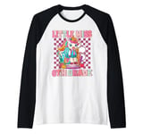 Little Miss Sixth 6th Grade Back To School Unicorn Girl Kids Raglan Baseball Tee