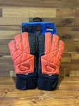 Sondico Goalkeeper Gloves Fingersave Aqua Elite Size 7 Red / Black New