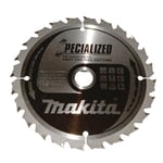 MAKITA ACCESSOIRES Lames carbure "Specialized" pour bois avec clous, scies circulaires