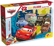 Liscianigiochi- Disney DF Maxi Floor Cars The Movie Enfants, 86634, Puzzle Double Face 24 pièces Cars, Puzzle doppelseitig 24 Stück Cars