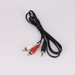 Computer Player 3.5mm jack Mini Speaker Audio Line Cable Stereo 3.5mm to 2 RCA