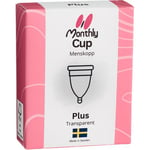 MonthlyCup Plus transparent Menskopp 1 st