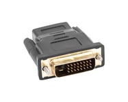 Lanberg Adapter HDMI Hun til DVI-D Han