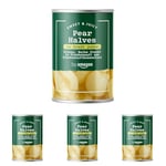 by Amazon Pear Halves In Fruit Juice, 411g (Pack of 4)