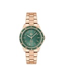 Lacoste Montre Analogique à Quartz pour Femme Collection Santorini avec Bracelet en Acier Inoxydable - Disponible en Plusieurs Couleurs