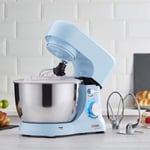 Food Baking Stand Mixer Digital 8 Speed 4.5 Litre Mixing Bowl 1000W - Blue