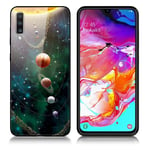 Samsung Fantasy Galaxy A70 kuoret - Planeetat Monivärinen