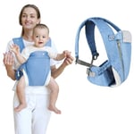 Aolso Porte Bébé, Porte-Bébé Naissance Confortable Extremement Doux,Siège de Hanche Multifonction Porte Bébé En Coton,Ergonomic, Convertible,pour Bébé,Porte Bebe pour Faire du Shopping en Voyage