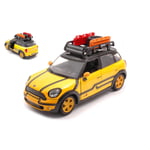 MINI COOPER S COUNTRYMAN 2011 WITH ROOF RACK YELLOW/BLACK 1:24 MotorMax