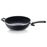 Fissler 100-821-32-100/0 Ceratal Orbit Black Grande Poêle Wok en Aluminium (32 cm, 6 l), Revêtement Antiadhésif en Céramique, Bord Haut, Sans PFAS ou PTFE, Fabrication Allemande, Compatible Induction