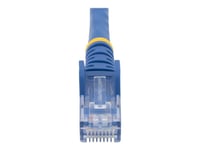 StarTech.com Câble réseau Cat6 Gigabit UTP sans crochet de 3m - Cordon Ethernet RJ45 anti-accroc - Câble patch Mâle / Mâle - Bleu - Cordon de raccordement - RJ-45 (M) pour RJ-45 (M) - 3 m - UTP -...