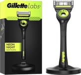 GilletteLabs Avec Barre Exfoliante Neon Night Edition Rasoir Homme Neuf Scellé