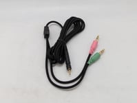 Audio cable dual 3.5mm for EPOS Sennheiser 37X 38X GSP 500 600 H6Pro One Zero