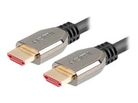 Lanberg - Ultra High Speed - HDMI-kabel - HDMI hane till HDMI hane - 1 m - svart - 5K120Hz stöd, 4K240Hz stöd, 8K60Hz stöd