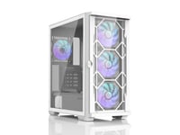 Zalman Z10 Duo White, Midi Tower, Pc, Vit, Atx, Micro Atx, Mini-Itx, 17,3 Cm, 39,5 Cm