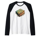 Cool Holy Bible Book Costume for Man and Woman Raglan Baseball Tee