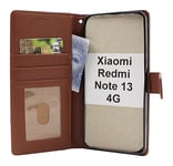 New Standcase Wallet Xiaomi Redmi Note 13 4G (Brun)