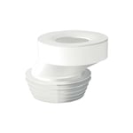 Raccord de wc excentrique 40 mm diam. 90-110, couleur : blanc