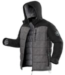 ATLAS FOR MEN - Doudoune Homme Hiver Chaud - Doudoune Matelassée Déperlante avec Capuche - Longueur Parka - Multipoches - Disponible en Grandes Tailles du M au 5XL