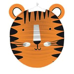 Amscan- Lantern Formshaped Tiger, 9911637, Orange