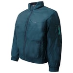 Nike Childrens Unisex Boys Reversible Padded Coat Junior Bomber Jacket Teal Navy 461322 452 - Blue Textile - Size Small