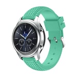 Samsung Gear S3 Frontier/Classic klockarmband mjuk silikon däck giftfri miljövänlig slitagetålig - Turkos