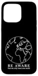 Coque pour iPhone 15 Pro Max Contours de la carte du monde Protection de la nature