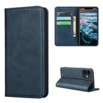 Copmob Case Compatible with iPhone 12 Mini,Premium Flip Leather Wallet Case,[3 Card Slots][Magnetic Closure][Stand Holder],Protective Cover Case Compatible with iPhone 12 Mini 5.4 inch - Navy Blue